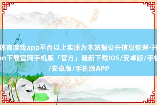 体育游戏app平台以上实质为本站据公开信息整理-开云kaiyun下载官网手机版「官方」最新下载IOS/安卓版/手机版APP