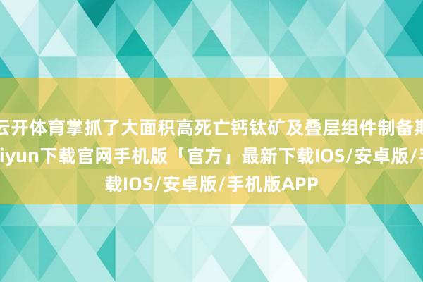 云开体育掌抓了大面积高死亡钙钛矿及叠层组件制备期间-开云kaiyun下载官网手机版「官方」最新下载IOS/安卓版/手机版APP