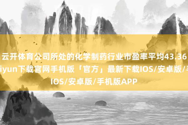 云开体育公司所处的化学制药行业市盈率平均43.36倍-开云kaiyun下载官网手机版「官方」最新下载IOS/安卓版/手机版APP